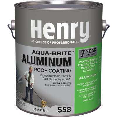 Henry Aqua-Brite 1 Gal. Fibered Aluminum Roof Coating
